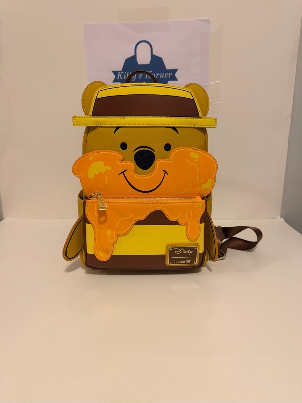 NWT Disney Loungefly Winnie the Pooh Dapper Hat & Drippinh Hunny  Backpack